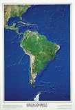 South America From Space, Art Poster, size 26