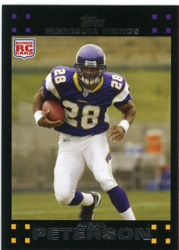 2007 Topps Football # 301 Adrian Peterson (RC) Rookie Card - Minnesota Vikings - NFL Trading Cards