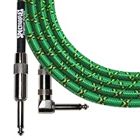 Spectraflex Original Series Right Angle Instrument Cable, 10 Foot, Green