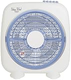 YAMAZEN 25cm�{�b�N�X��@(�����{�^���X�C�b�`)  YB-SB251(WB) �z���C�g�u���[