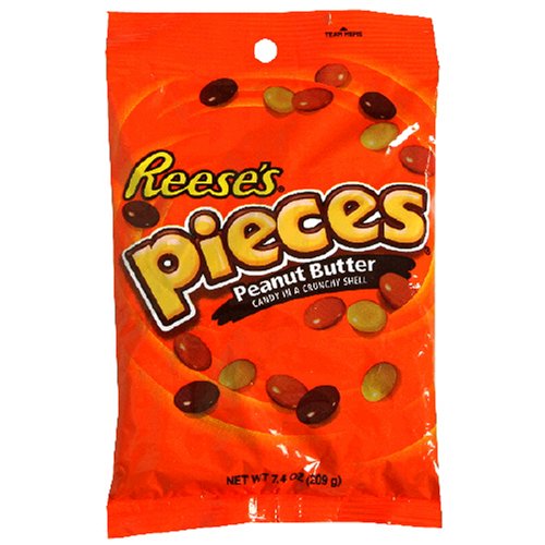 Reeses Pieces Candies, 7.4-Ounce Bags (Pack of 12)