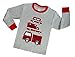 Truck Boys Pajamas Toddler Sleepwear Clothes T Shirt Pants Set for Kids size 2 Red
