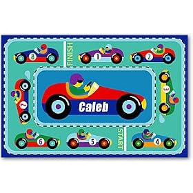 Olive Kids Vroom Bedding Coordinating Personalized Placemat by Olive Kids