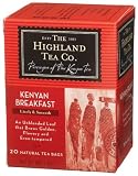 The Highland Tea Company Kenyan Breakfast Tea, 20-Count Tea Bags, 1.4-Ounce Boxes (Pack of 6)
