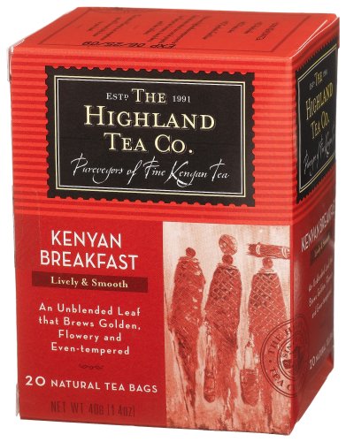 The Highland Tea Company Kenyan Breakfast Tea, 20-Count Tea Bags, 1.4-Ounce Boxes (Pack of... by The Highland Tea Company