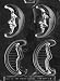 CRESCENT MOON P/B Miscellaneous Candy Mold Chocolate