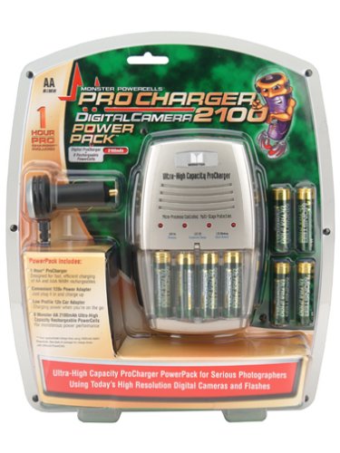 Monster Cable MB 8PRO CHG AA Pro Charger w 8 2100 mAh Powercells