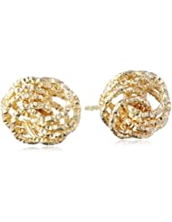14k Yellow Gold "Love Knot" Stud Earrings