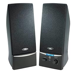 Cyber Acoustics 4 Watt 2.0 Computer Speaker System - Black (CA-2014)