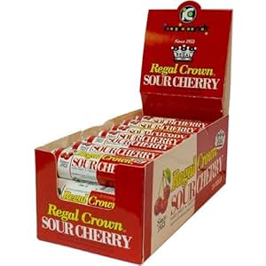 Amazon.com : Regal Crown Hard Candy Rolls - Sour Cherry 24 ...