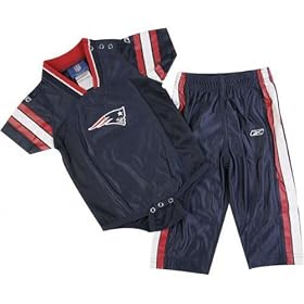 New England Patriots NFL Baby / Infant 2pc Dazzle Jersey and Pants Set