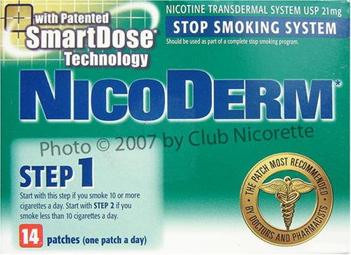 NicoDerm Step 1 (21mg) OPAQUE Stop Smoking Patches - 2 Week Supply/14 Patches