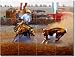 Jesse James by Jack White - Artwork On Tile Ceramic Mural 18 x 24 Kitchen Shower Backsplash