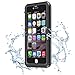 iPhone 6 Plus Waterproof Case,Eonfine iPhone 6s Plus Case Clear Protective Case IP68 Certified With Touch ID Built-in Screen Protector Heavy Duty Shockproof Case Skin for iPhone 6/6s Plus Black