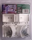 Yard Smart Angle Wizard Stair Bracket Kit Get the Right Angle Every Time White Vinyl