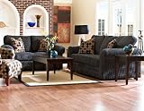 The Delaney Queen Sleeper Living Room Set In Hinson Navy
