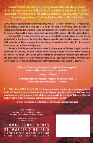 Operation Dark Heart: Spycraft and Special Ops on the Frontlines of Afghanistan -- and The Path to Victory