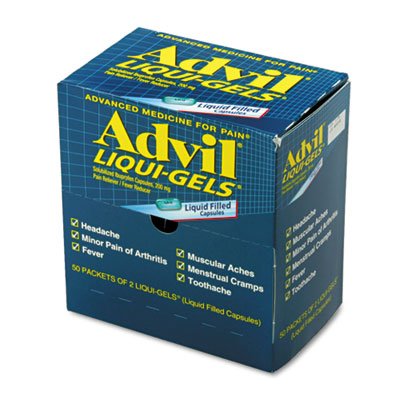 Liqui-Gels, Two-Pack, 50 Packs/Box, Sold as 1 Box