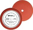 8" Coffee Foam Buffing Pad Extra Coarse Cutting Velcro