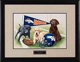 NFL Denver Broncos Jim Killen Signature Black Framed Print