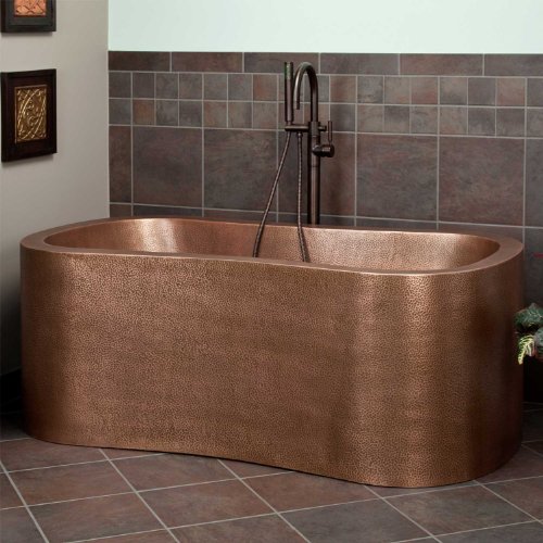 63 Akela Copper Freestanding Tub No Overflow Discount! American