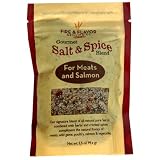 FIRE & FLAVOR Gourmet Salt and Spice Blend for Meats & Salmon, 3.5-Ounce Bag (Pack of 5)