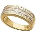 14K Yellow Gold Stylishly Diamond Anniversary Band