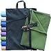 SUNLAND Microfiber Sports Towel Ultra Compact Absorbent Fast Drying Travel Towels 20Inch X 40Inch Dark Kelp Green