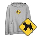 SWEATSHIRT HEATHER GRAY " SIGN AIREDALE TERRIER " X-Large