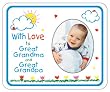 With Love to Great Grandma & Great Grandpa crayola Photo Magnet Frame