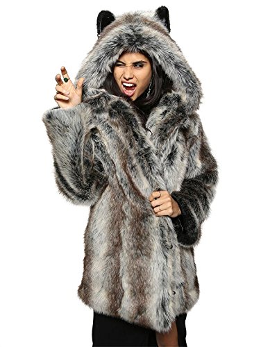 Buy Authentic Grey Wolf Faux Fur 