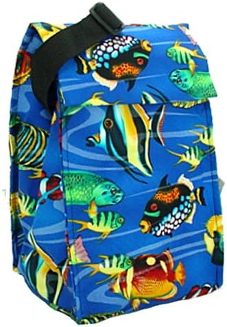 Cool Tote Insulated Lunch Bag Grande with Freezer Pack (TropicalFish)