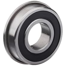 Dynaroll R-Series Ball Bearing, Double Sealed, Flanged, 52100 Chrome Steel