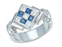 0.95 cttw Genuine Sapphire Band - 18kt White or Yellow Gold LIFETIME WARRANTY