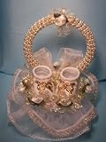 Ceramic Baby Booties Baby Shower Christening Cake Top Decoration Centerpiece