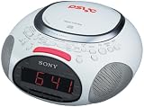Sony ICF-CD832PS Psyc CD / AM / FM Stereo Clock Radio (White)