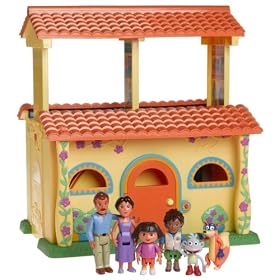 Dora Explorer: Dora's Talking Dollhouse w Lights, Sounds, Music and Diego, Boots, Swiper -... by