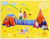 Kids Play Village Tent/Tunnel ~ 3 Piece Set