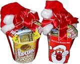 Santa Style Movie Madness&trade; Gift Basket! Quantity Discounts: Add a Blinking Red Nose to Wear f