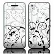 W&B Fleur Design Protective Skin Decal Sticker for Samsung Instinct SCH M800 Cell Phone