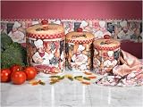Gourmet Ole 3-Piece Canister Set