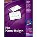 Avery Pin Style Side-Loading Name Badges, 2.25 x 3.5 Inches, White, Box of 100 (74549...