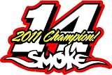 14 Tony Stewart Champion Nascar Vinyl Decal Sticker 8