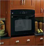 GE JTP30BMBB 30 Single Electric Wall Oven with 4.4 cu. ft. Traditional Self Clean Oven, Hidden Bake Oven Interior, SmartSet Controls and ADA Compliant: Black