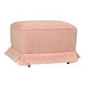 Dream Time Ottoman - Pink Chenille