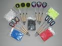 2 x 6 Turnier-Dartpfeile und 250 bunte Dartspitzen
