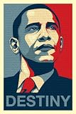 Barack Obama (Destiny, Entire Speech) Art Poster Print - 24 X 36