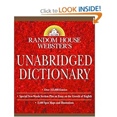 Random House Webster's Unabridged Dictionary: Indexed (Book Only Edition)