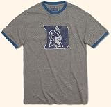 Duke University Blue Devils Retro Logo Ringer T-Shirt By Red Jacket