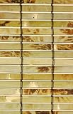 Window Treatment Shades - Asian Style Burnt Bamboo Roll-up Blinds - Oriental Home Decor